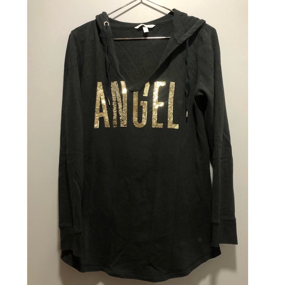 Victoria’s Secret Black Hooded Sweater